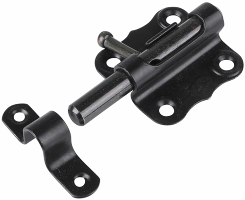 Waelbers grendel galvanisch verzinkt vierkant 50x50mm schoot 9mm zwart - 10 stuk(s) - 102127.05