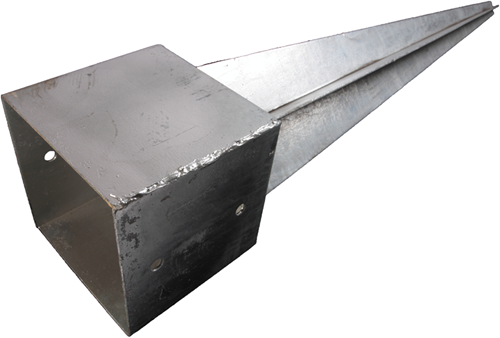 Waelbers producten paalhouder met punt 151x151x900 fv