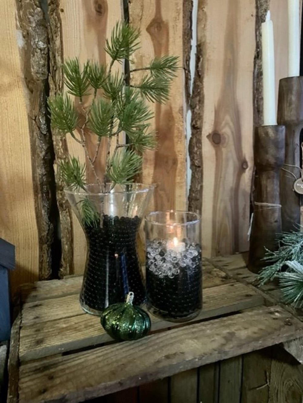 Hbx natural living deco waterparels groen zakje a 15gr