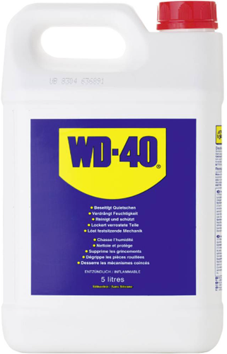 Wd-40 ® multispray jerrycan - trigger - verdrijft vocht - stopt piepen - beschermt tegen roest - verwijdert vuil - 5 liter