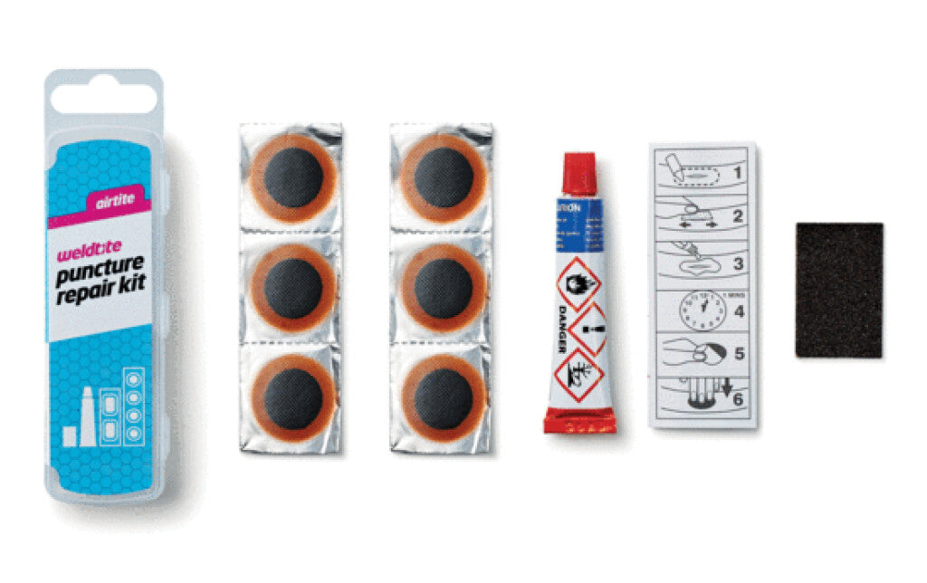 Weldtite pvc plakreparatiesetje bal bedlaars 3-delig