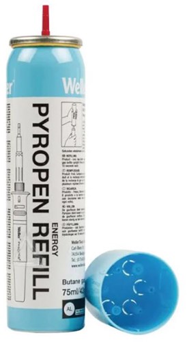 Weller gasnavulling pyropen butaan 75ml - t0051616099 t0051616099