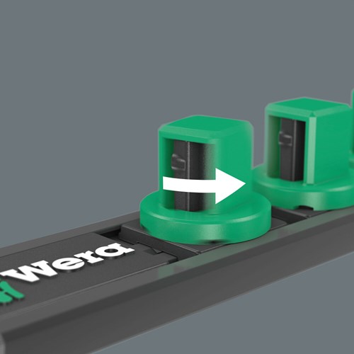 Wera 9600 dop-magneetstrip, 1 4 , leeg, 30 x 270 mm - 05136420001
