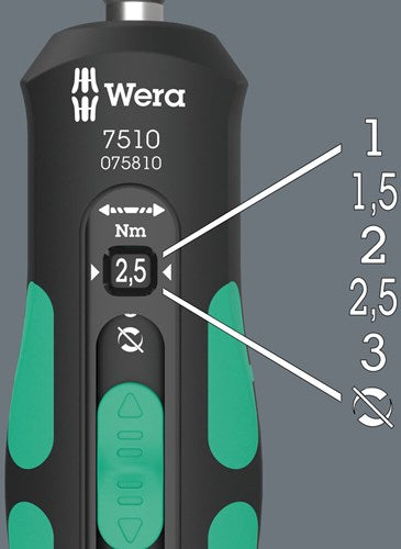 Wera 7510 Kraftform Safe-Torque Speed ​​draaimomentschroe