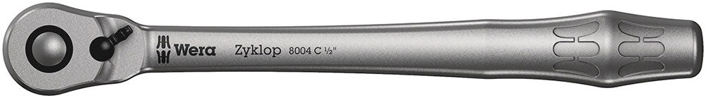 Wera 8004 c zyklop metal-ratel met omschakelpal met 1 2 -aandrijving (1 2 )