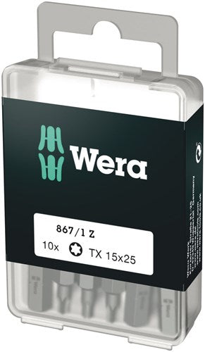 Wera 867 1 z torx® bits, tx 15 x 25 mm (10 bits pro box) - 1 stuk(s) - 05072407001