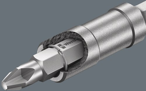 Wera 899 4 1 s universele bithouder met sterke spanring, 1 4 duim x 200 mm - 1 stuk(s) - 05160979001