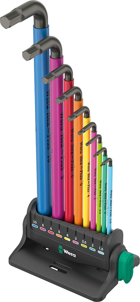 Wera 950 9 hex-plus multicolour 3 l-key set