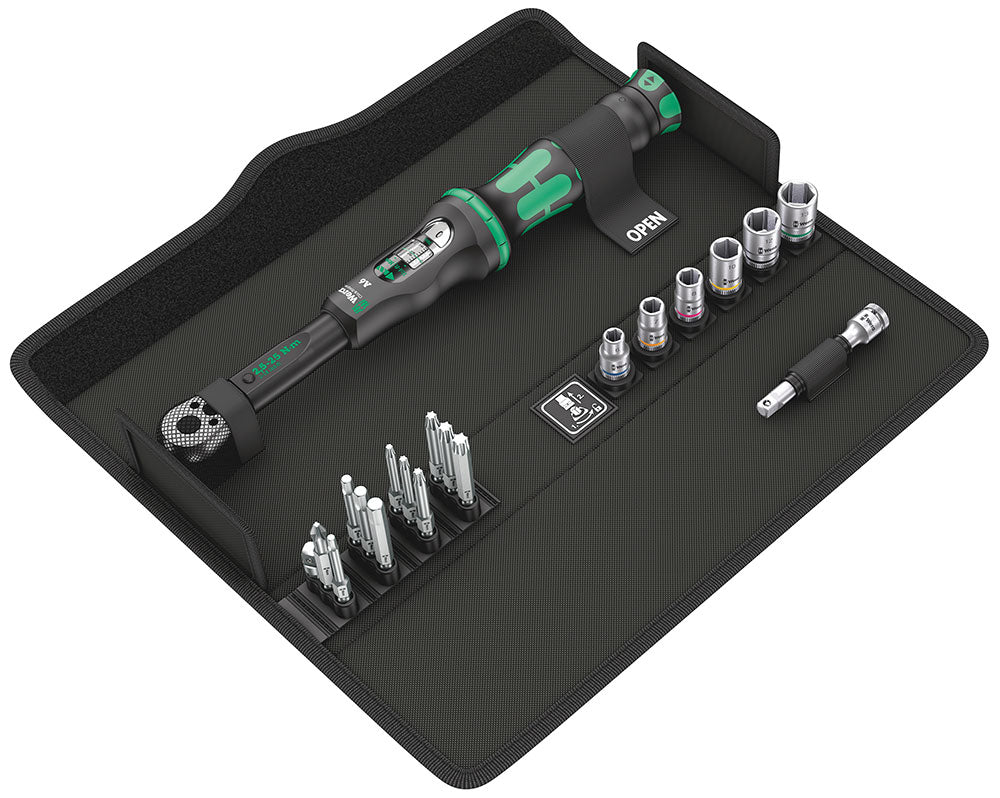 Wera click-torque a6 set 1 - torque wrench 1 4 (2.5-25nm)