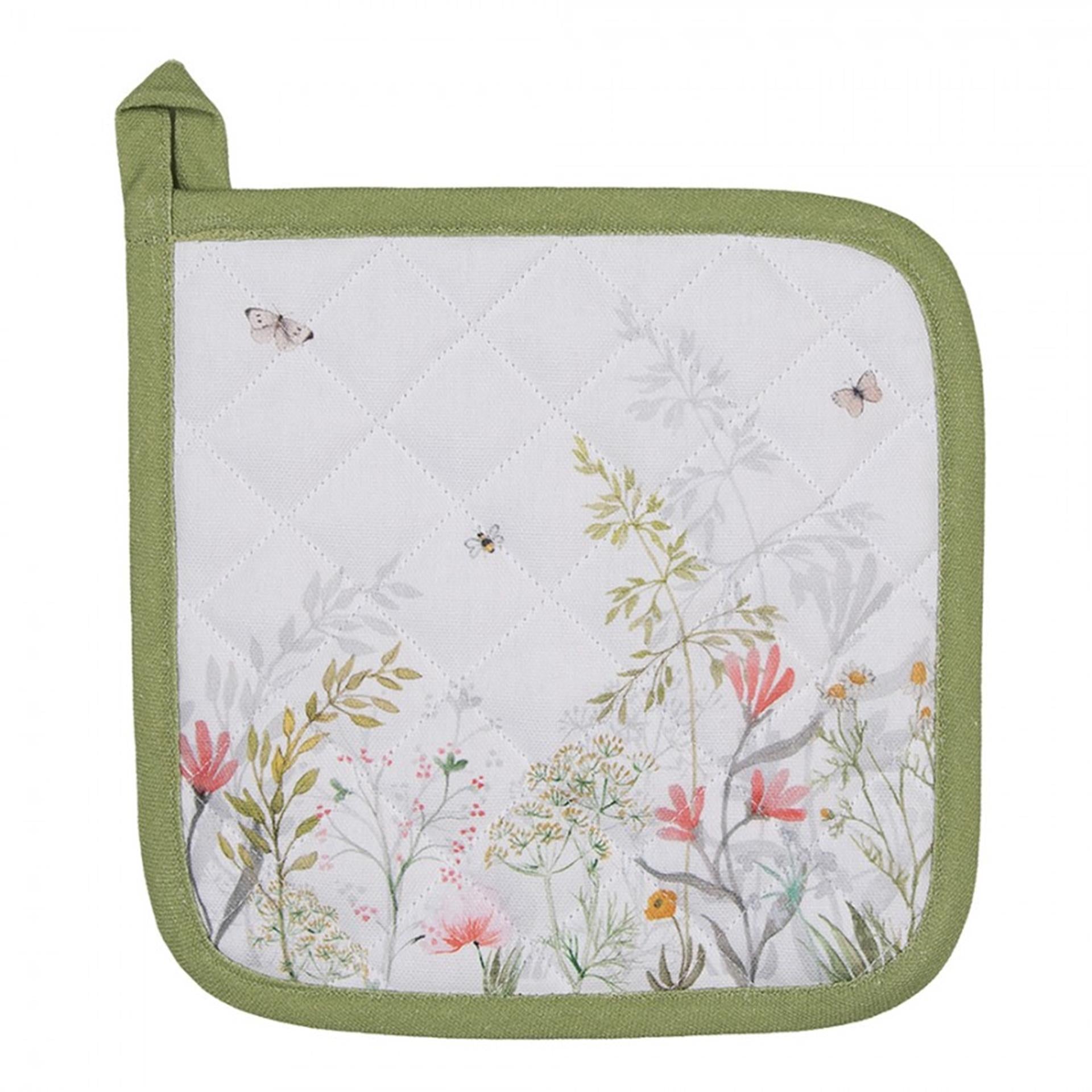 Clayre eef pannenlap bloemen 20x20cm