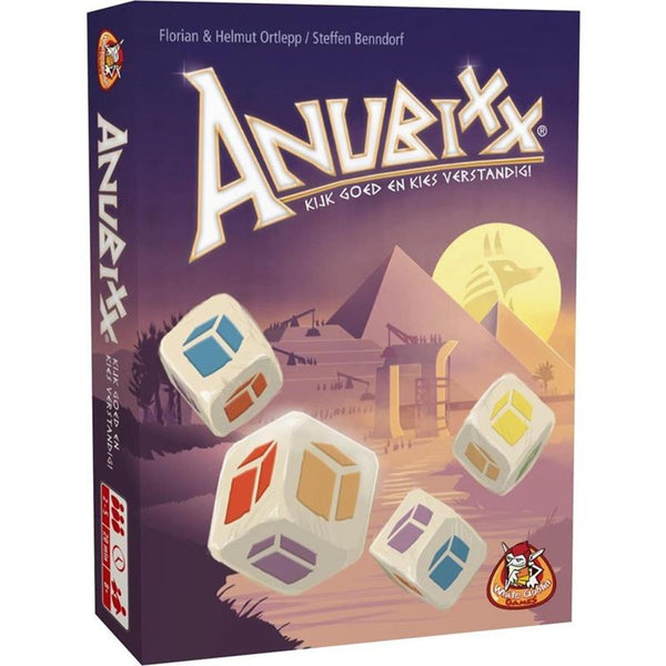 White goblin games - anubixx - dobbelspel - 2 tot 5 spelers - toegankelijk spel - vanaf 8 jaar - leuk cadeautje