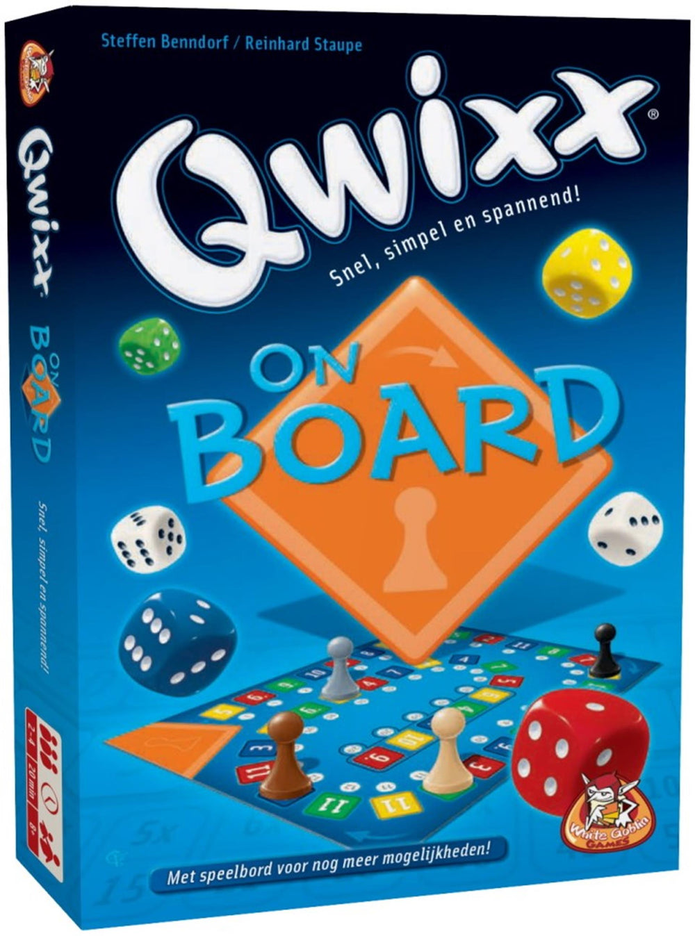 White goblin games qwixx on board
