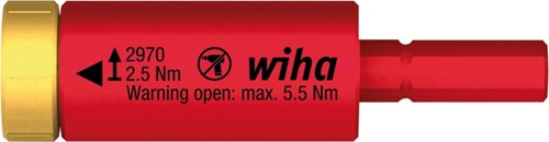 Wiha 41343 moment easytorque adapter electric voor slimbits en slimvario® houder in blister 2.5 nm - 41343