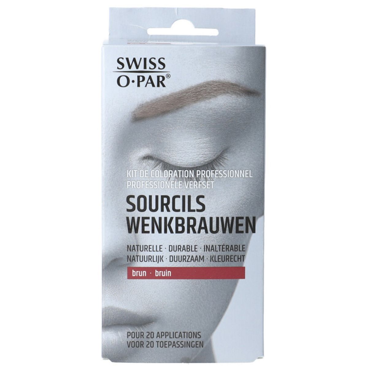 Zwitserse o.par Zwitserse o. par wenkbrauwverfset bruin