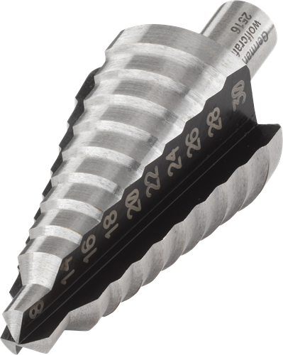 Wolfcraft - getrapte boor - ø 8 tot 30 mm - trapboor - stappenboor - hss - 2516000