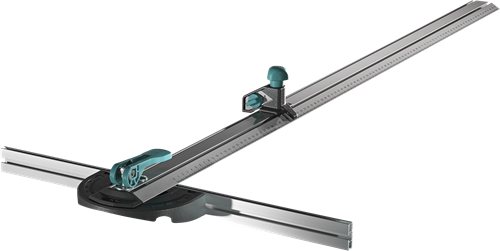 Wolfcraft t-rail | met parallelsnijder | 1 stuk - 4008000