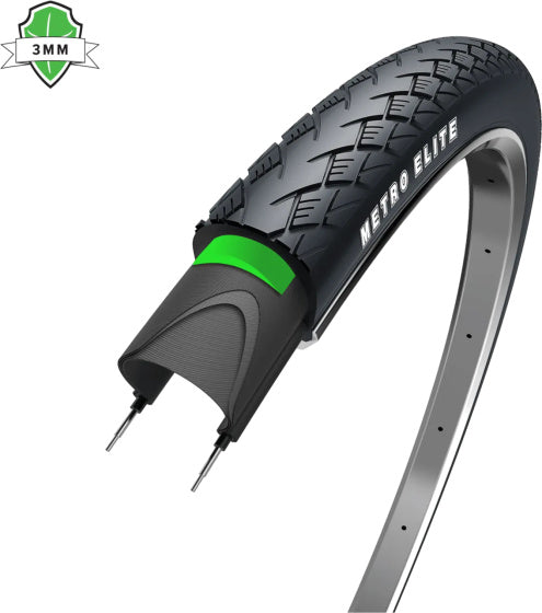 Metro Elite Buitenband 28 x 1.60 (42-622) antilek Zwart