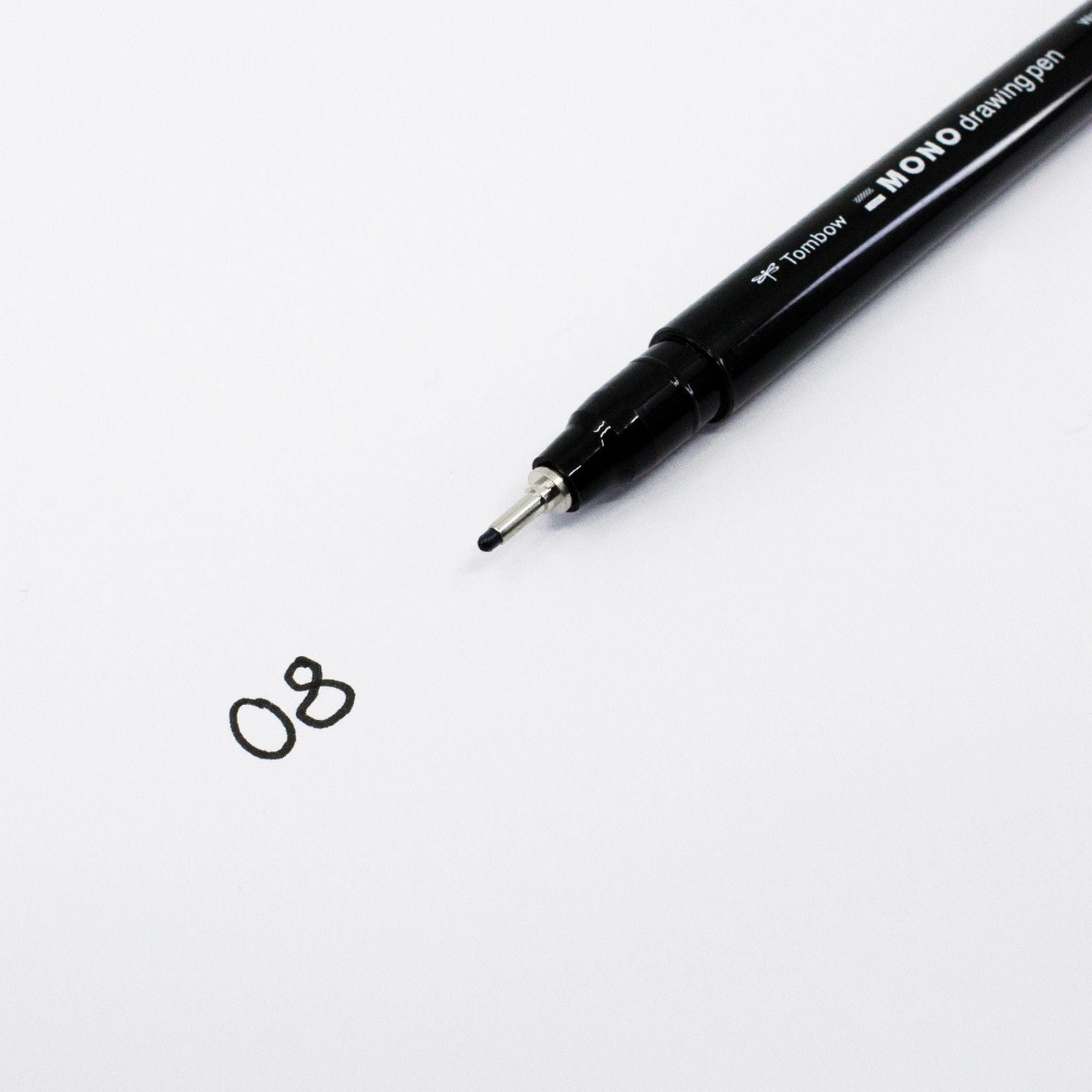 Tombow • fineliner mono drawing pen, line width 08 (approx. 0.60 mm), black