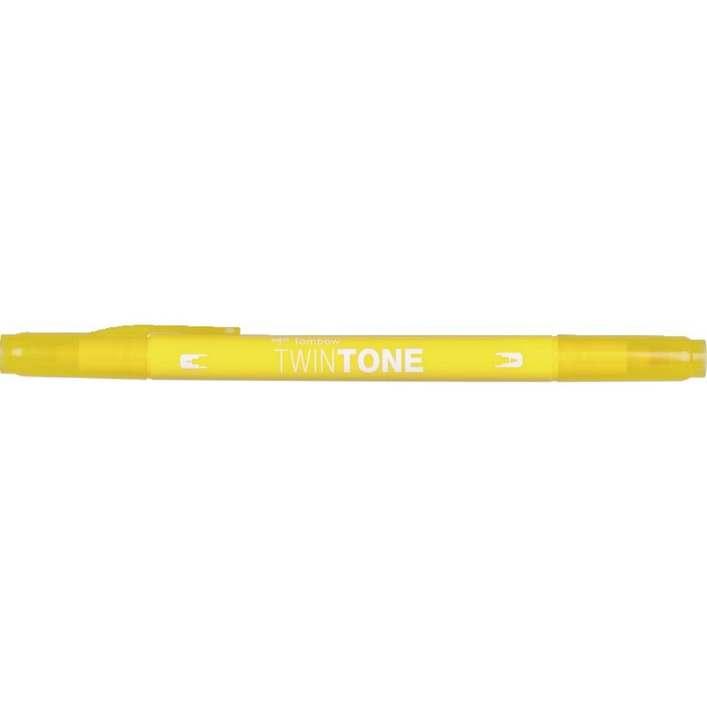 Tombow • twintone dual-tip brushpen yellow