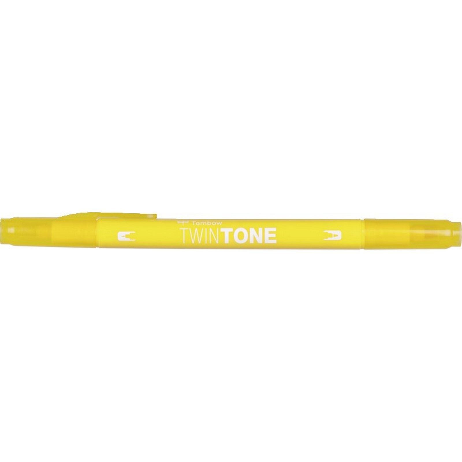 Tombow • twintone dual-tip brushpen yellow
