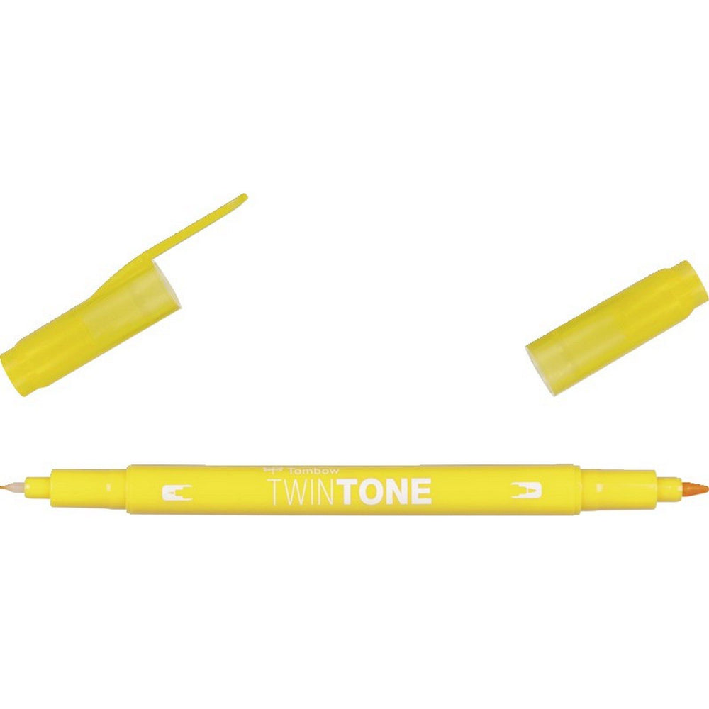 Tombow • twintone dual-tip brushpen yellow