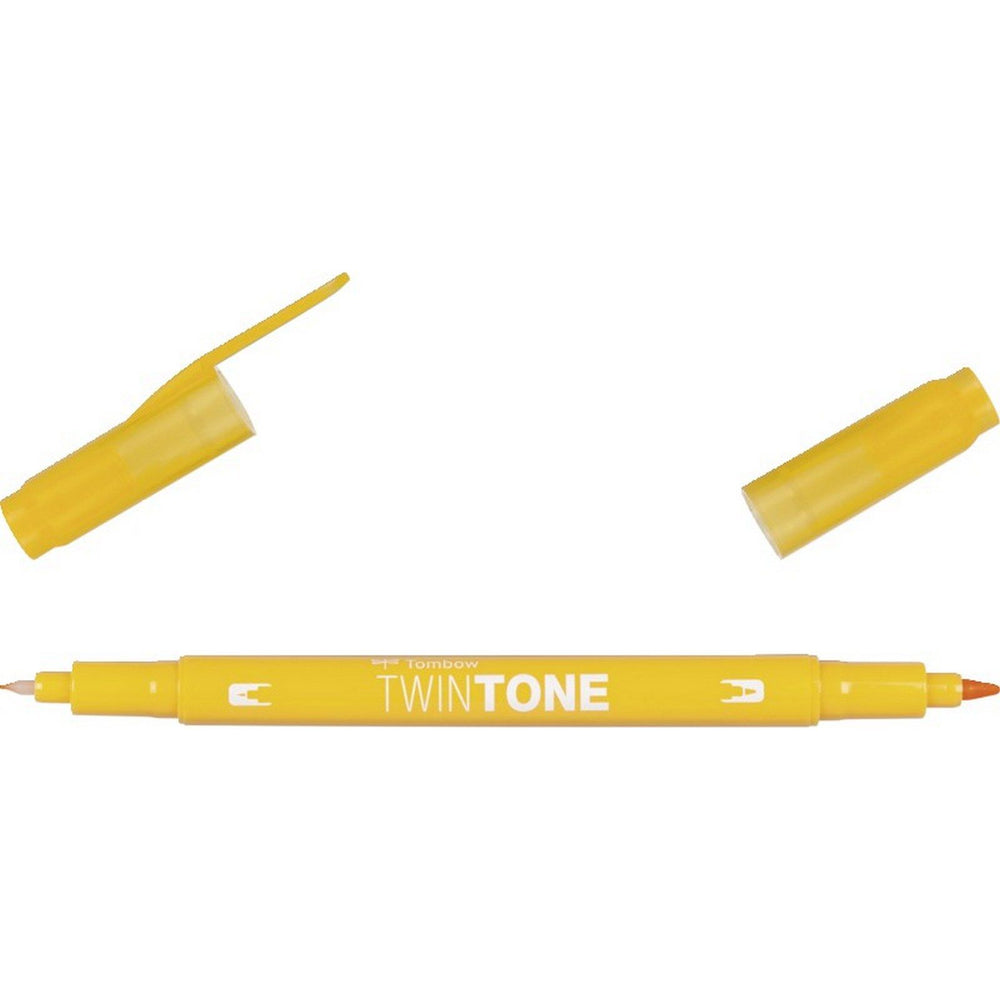Tombow • twintone dual-tip brushpen chrome yellow