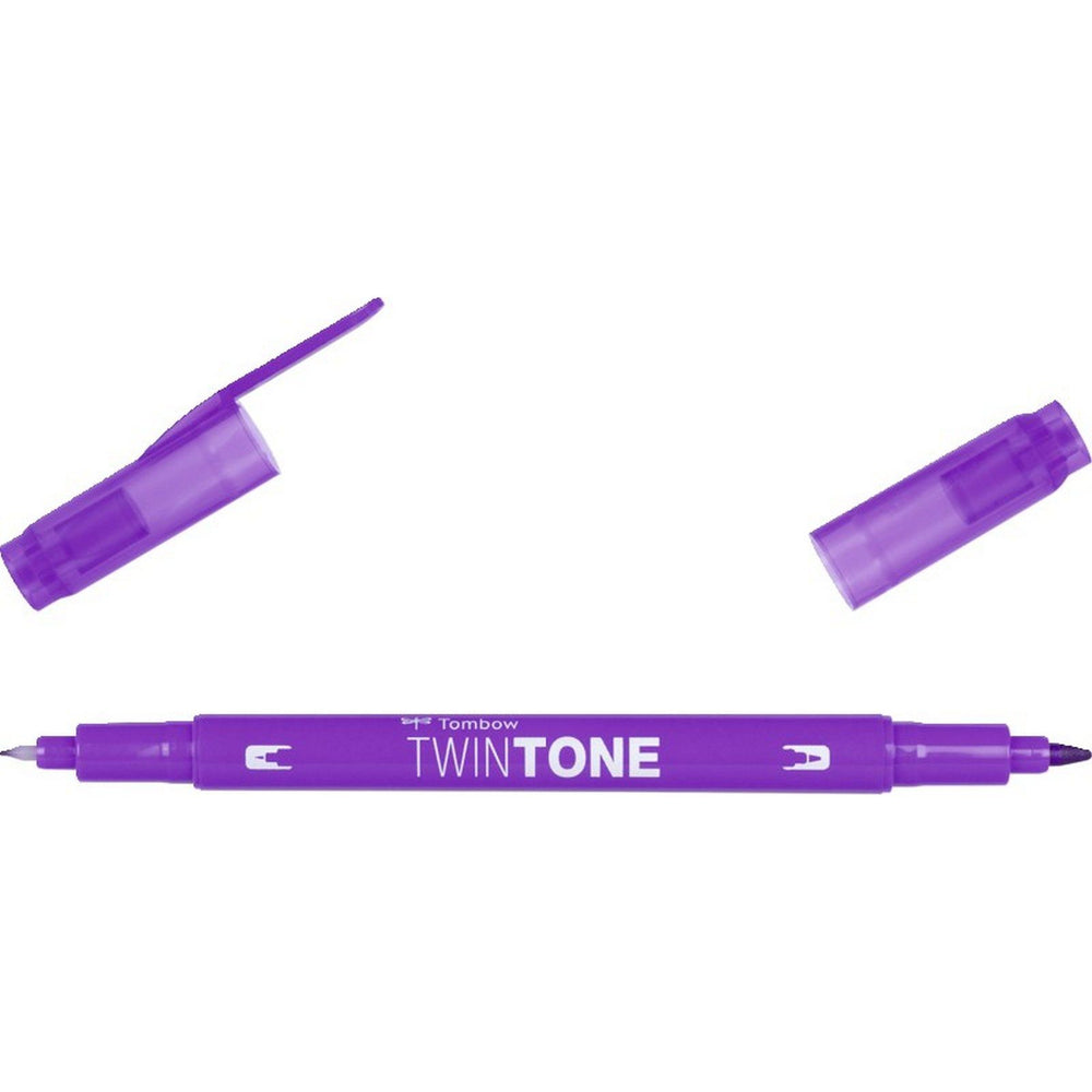 Tombow • twintone dual-tip brushpen violet