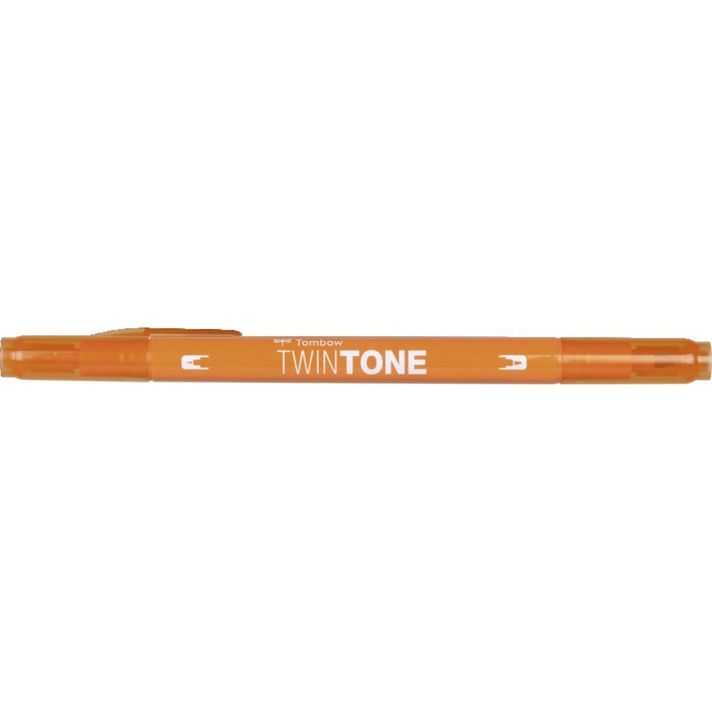 Tombow • twintone dual-tip brushpen orange