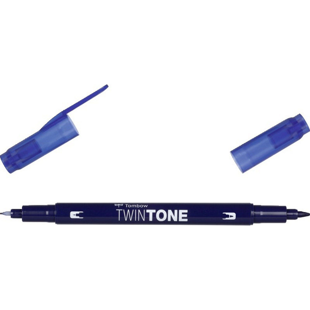 Tombow • twintone dual-tip brushpen navy