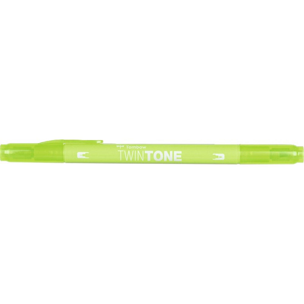 Tombow • twintone dual-tip brushpen lime green