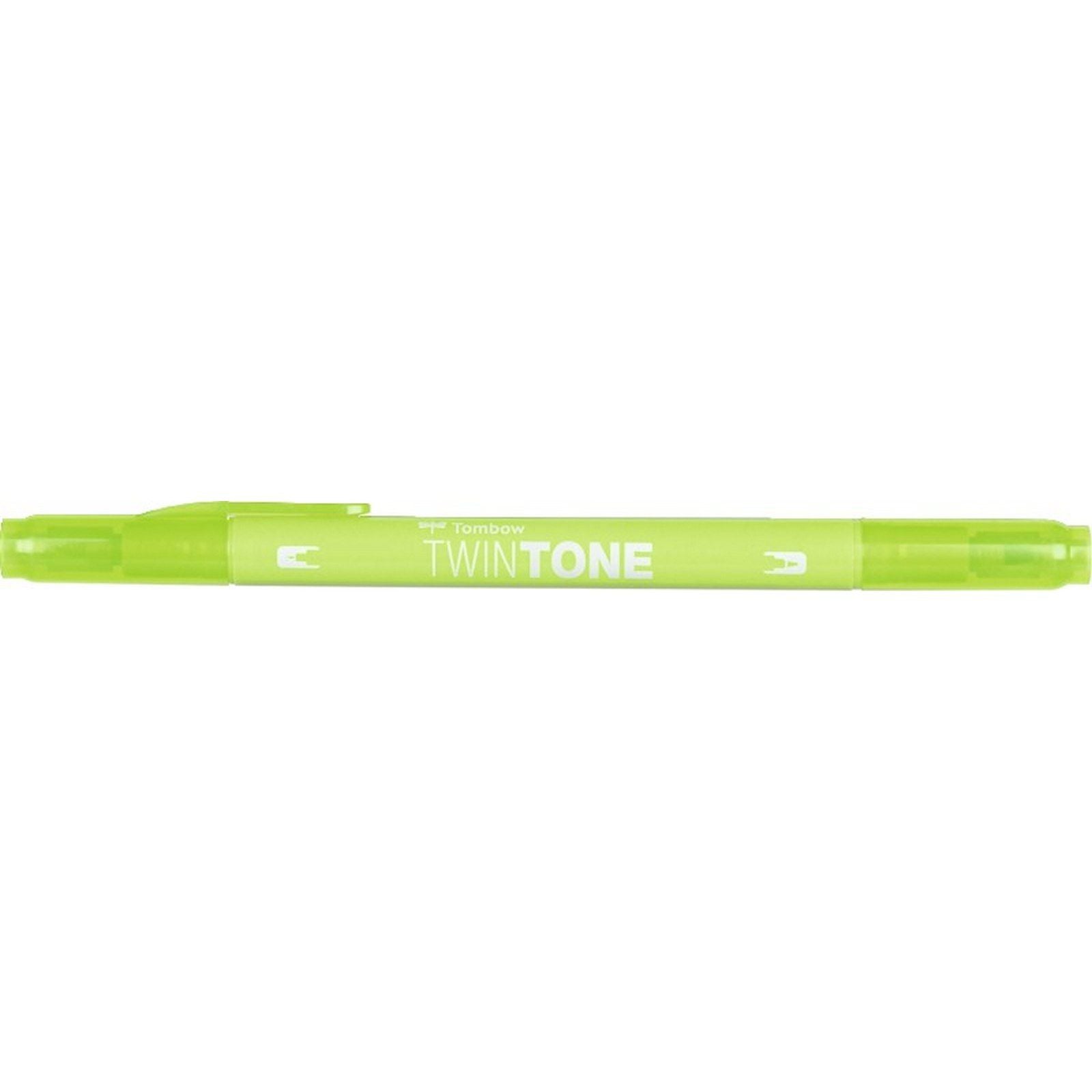 Tombow • twintone dual-tip brushpen lime green