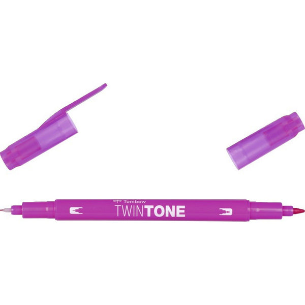 Tombow • twintone dual-tip brushpen fuchsia pink