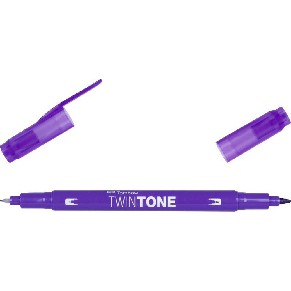 Tombow • twintone dual-tip brushpen grape