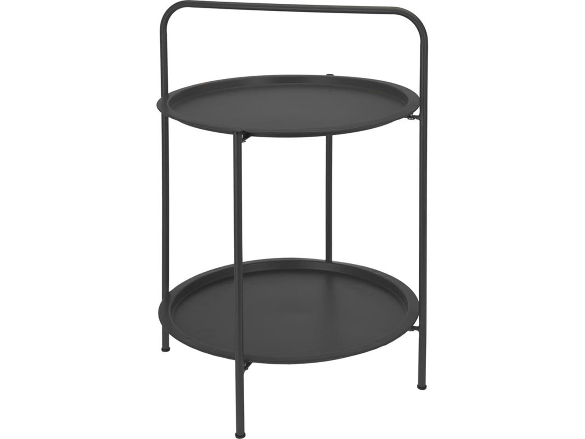 Home styling tafel rond ø50cm donker grijs h66cm