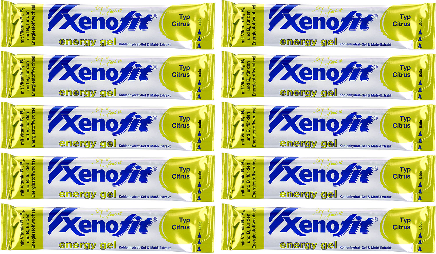 Xenofit energy gel citrus 10x25g