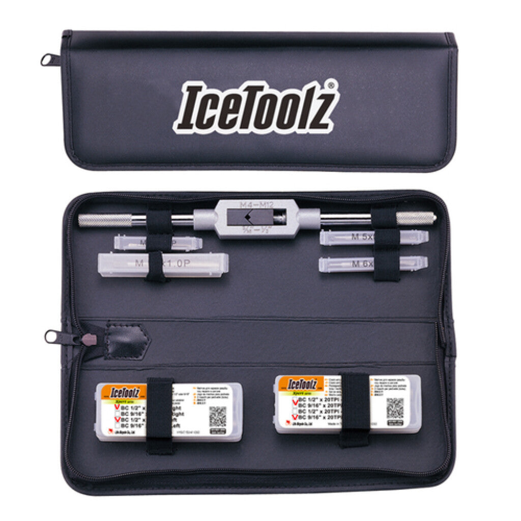 Jeu de tarauds avec clé IceToolz Xpert E158