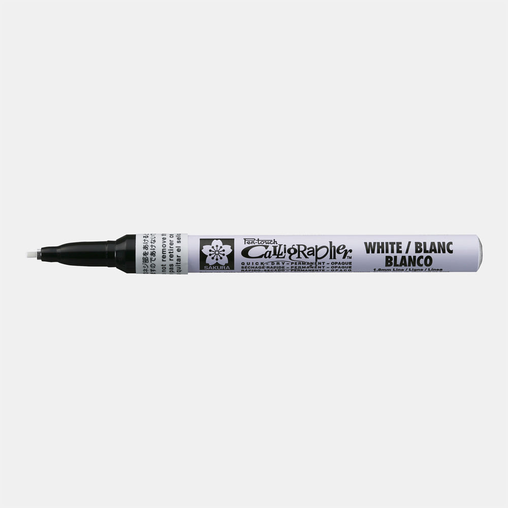 Sakura • pen-touch kalligrafie pen fijn wit