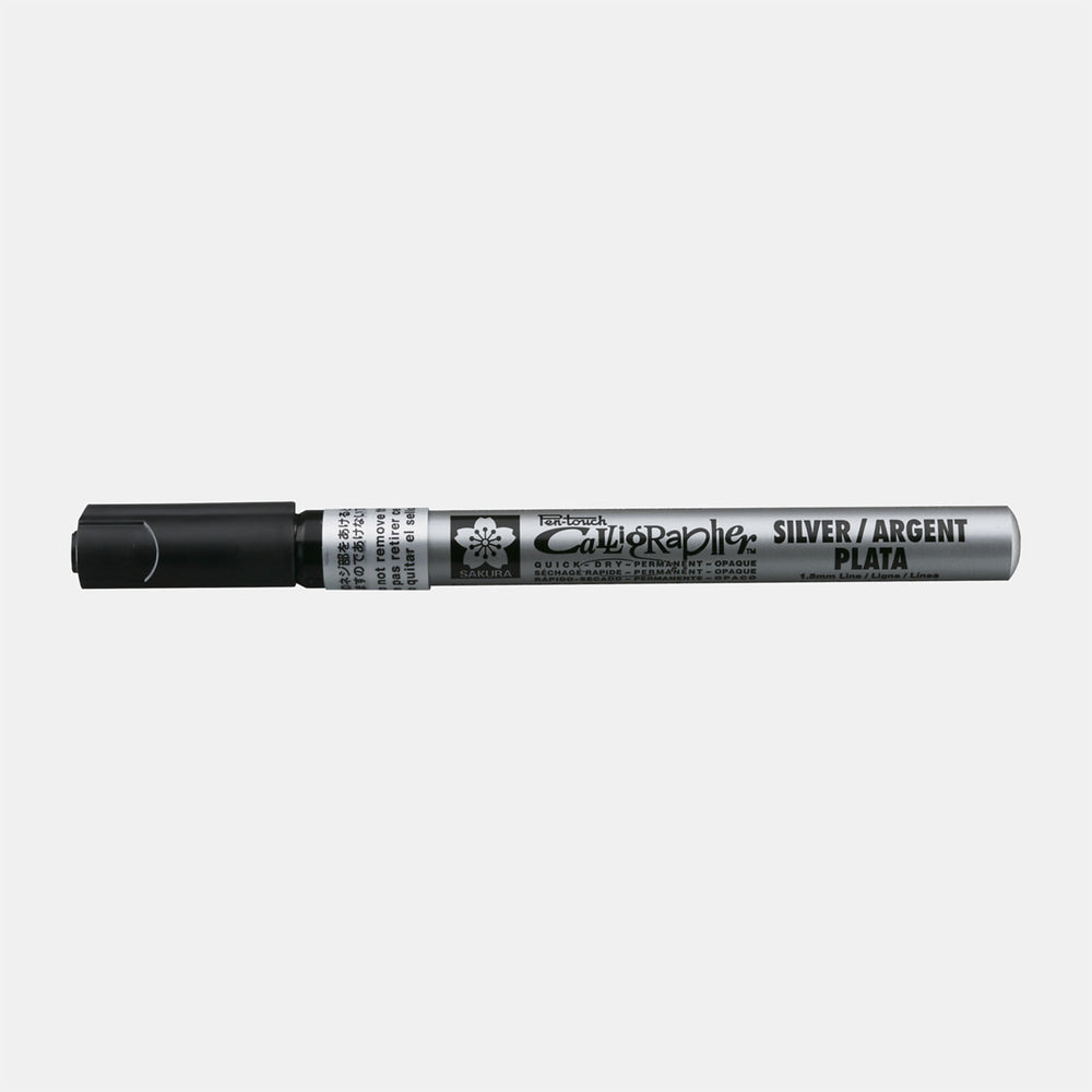 Sakura Pen-touch permanentmarker kalligrafie 1,8 mm zilver