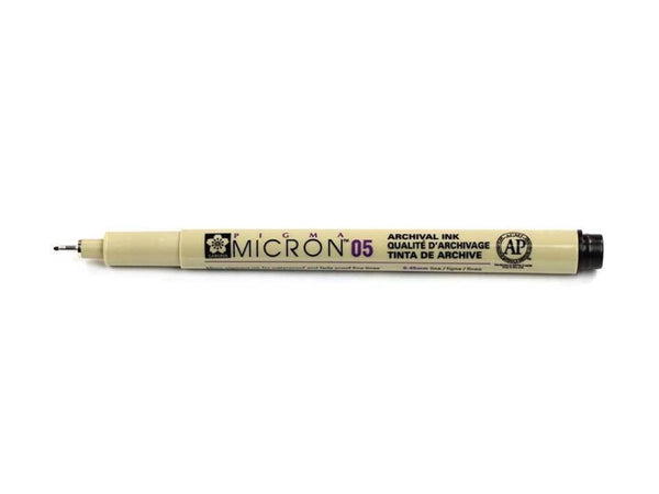 Bruynzeel sakura fineliner spits pigma micron 0.45 mm zwart ds a 12st