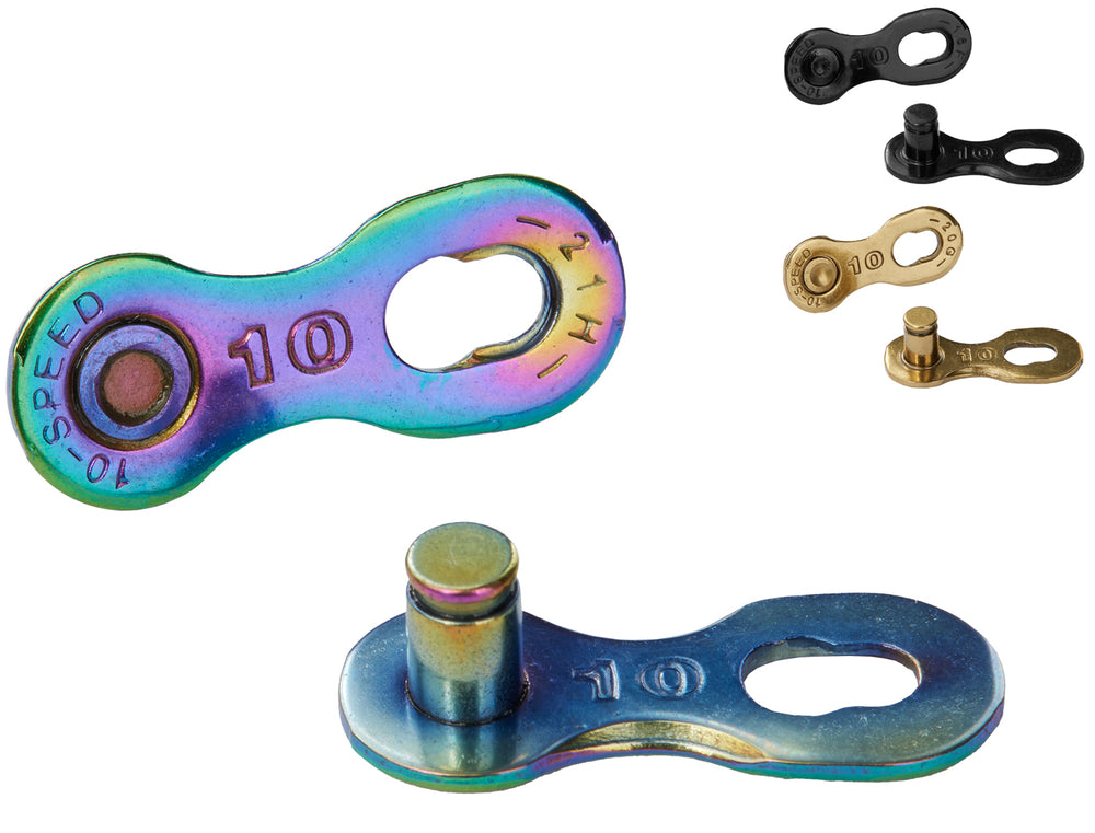 Ybn qr safety links 10-speed chain lock | rainbow