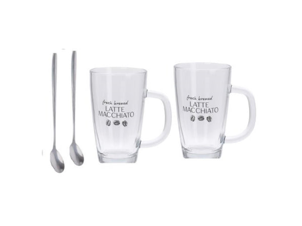 Excellent houseware latte macchiato set 4-delig 300ml