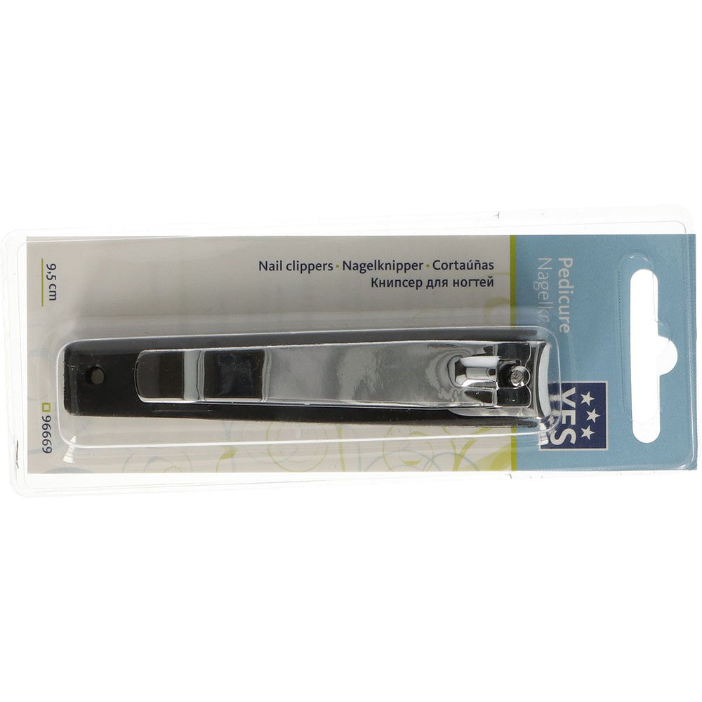 Ja voetnagelknipper met opvang zilver 9,2cm