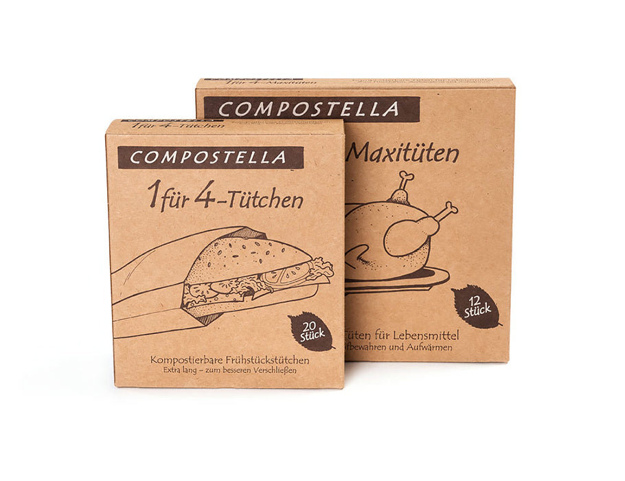 Compostella 4-in-1 vers en bewaar zakken - groot - 12 st.