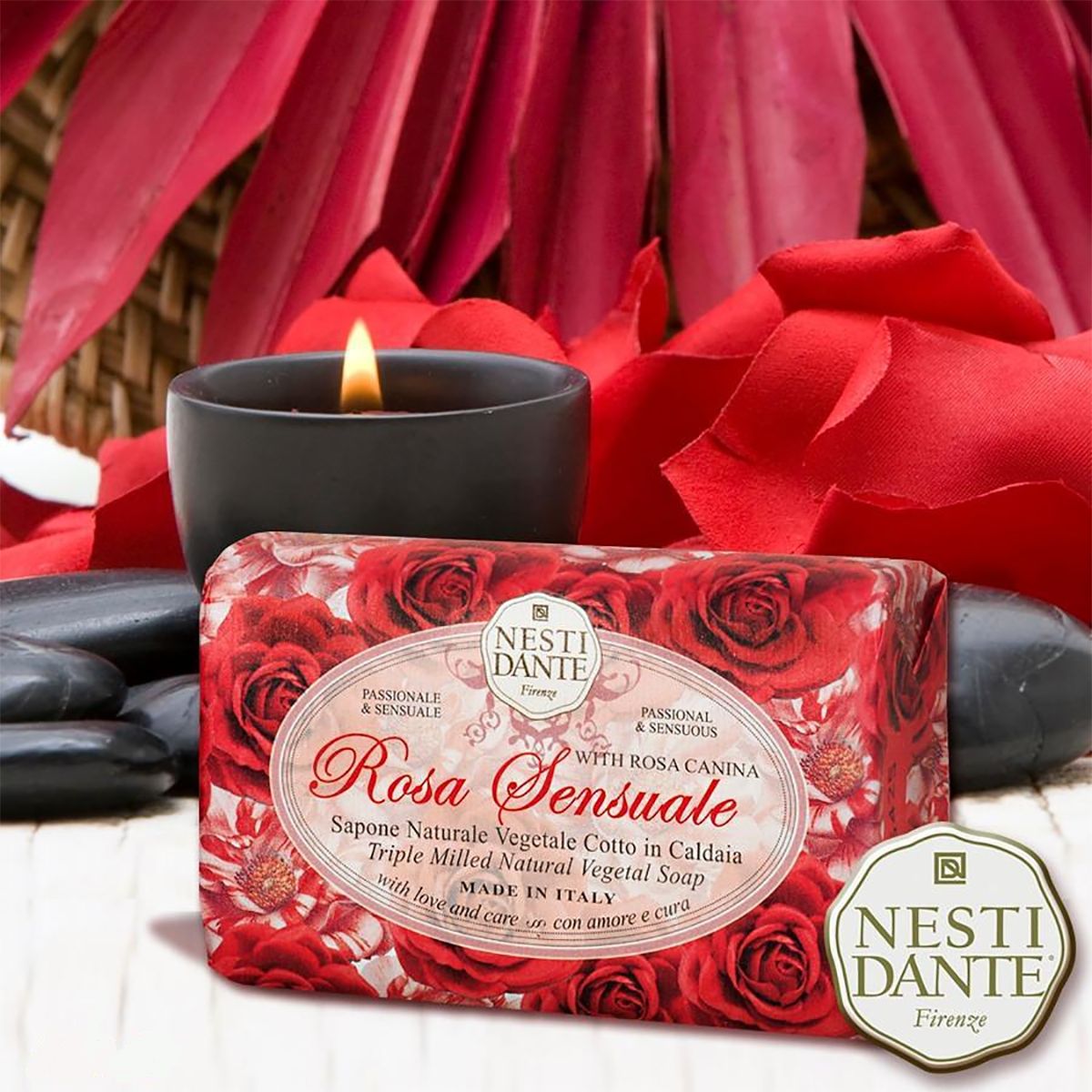 Nesti dante rosa sensuele zeep 150gr.