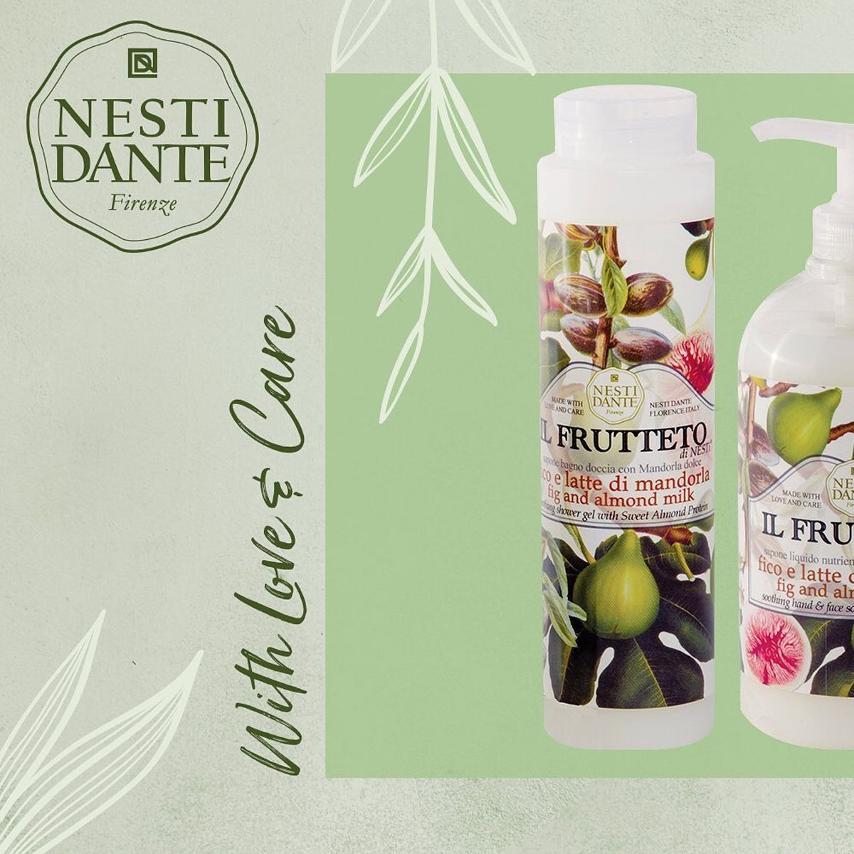 Nesti dante il frutteto vijgenamandelmelk douchegel 300ml