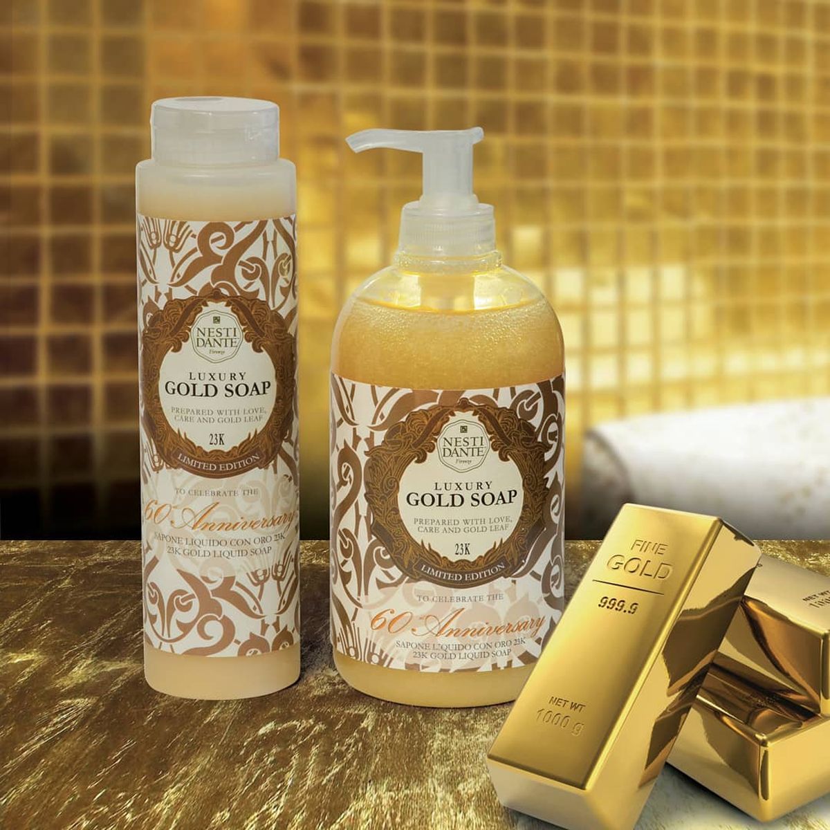 Nesti Dante Luxe Gouden Zeeppomp 500ml
