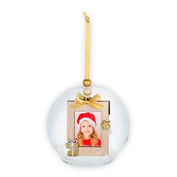 Zep Foto Kerstbal Voski Goud CH38G 2x3,5x4,5 cm