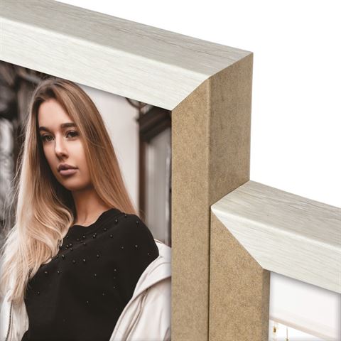 Zep Fotolijst DN496W Vercelli Wit 4Q 4x 10x15 cm