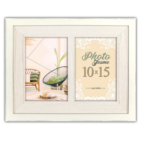Zep Fotolijst NQ22W Aarlen Wit 2Q 2x10x15 cm
