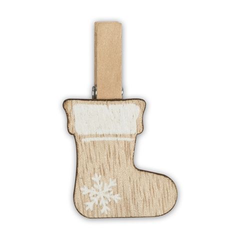 Zep Kerstset Houtklemmen Bruin LK39B 8 Stuks